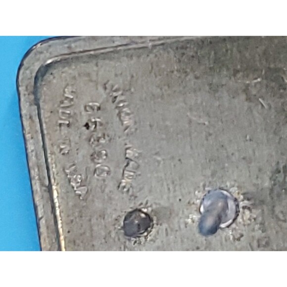 Jimmy Stewart Museum Tack Lapel Pin Souvenir Square Yellow Union Made USA - Picture 4 of 9